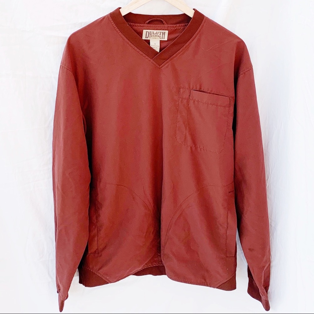 DULUTH TRADING CO. Red Bogey Golf Wind Shirt M
